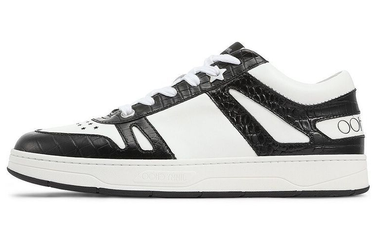 Jimmy Choo Hawaii Low top Stylish Skateboarding Shoes Men's Black White