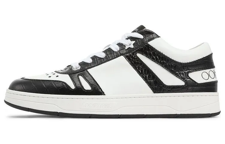 Jimmy Choo Hawaii Low top Stylish Skateboarding Shoes Men's Black White