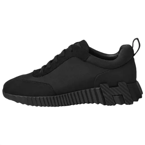 HERMES Bouncing Low top Casual Shoes Women's Black