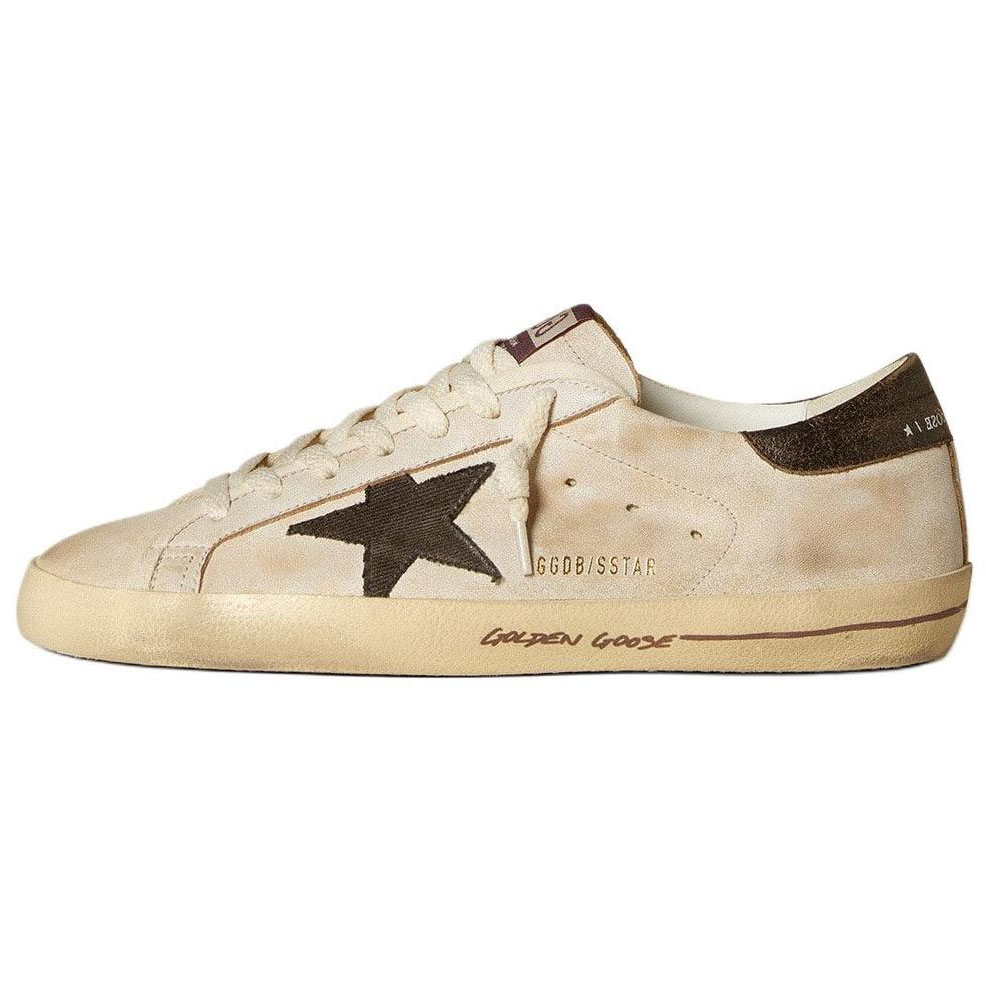 Мужские кеды Golden Goose Super-Star (бежевые)