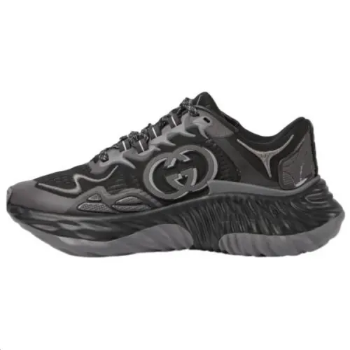 GUCCI Ripple Low top Casual Shoes Women's Black