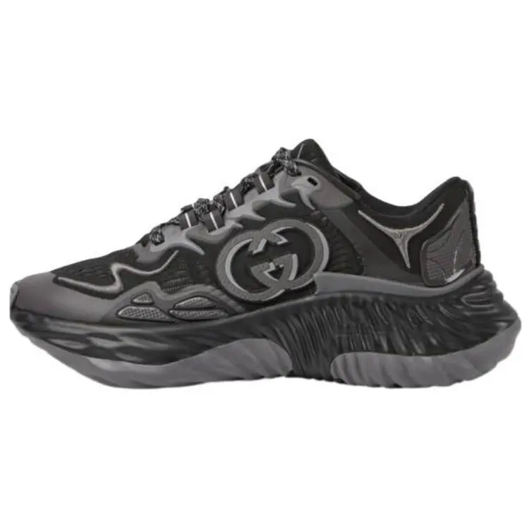 GUCCI Ripple Low top Casual Shoes Women's Black