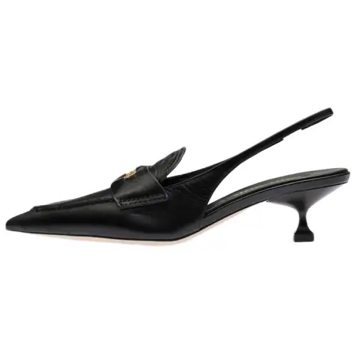 MIU MIU 50mm Leather Slingback Pumps