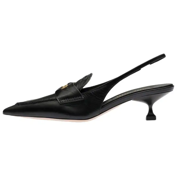 MIU MIU 50mm Leather Slingback Pumps