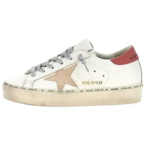 Golden Goose Hi Star White Taupe Women's