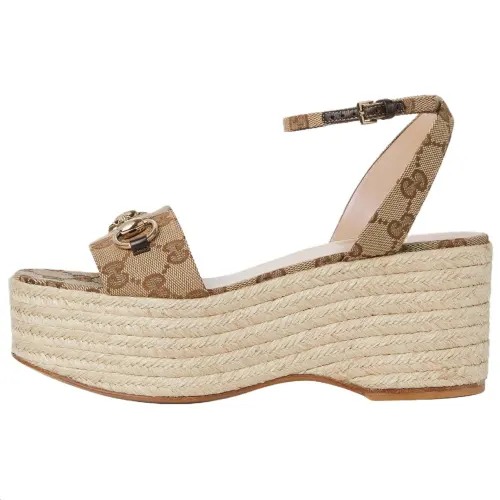 GUCCI One Strap Sandals 7.4cm Women's Dark Brown