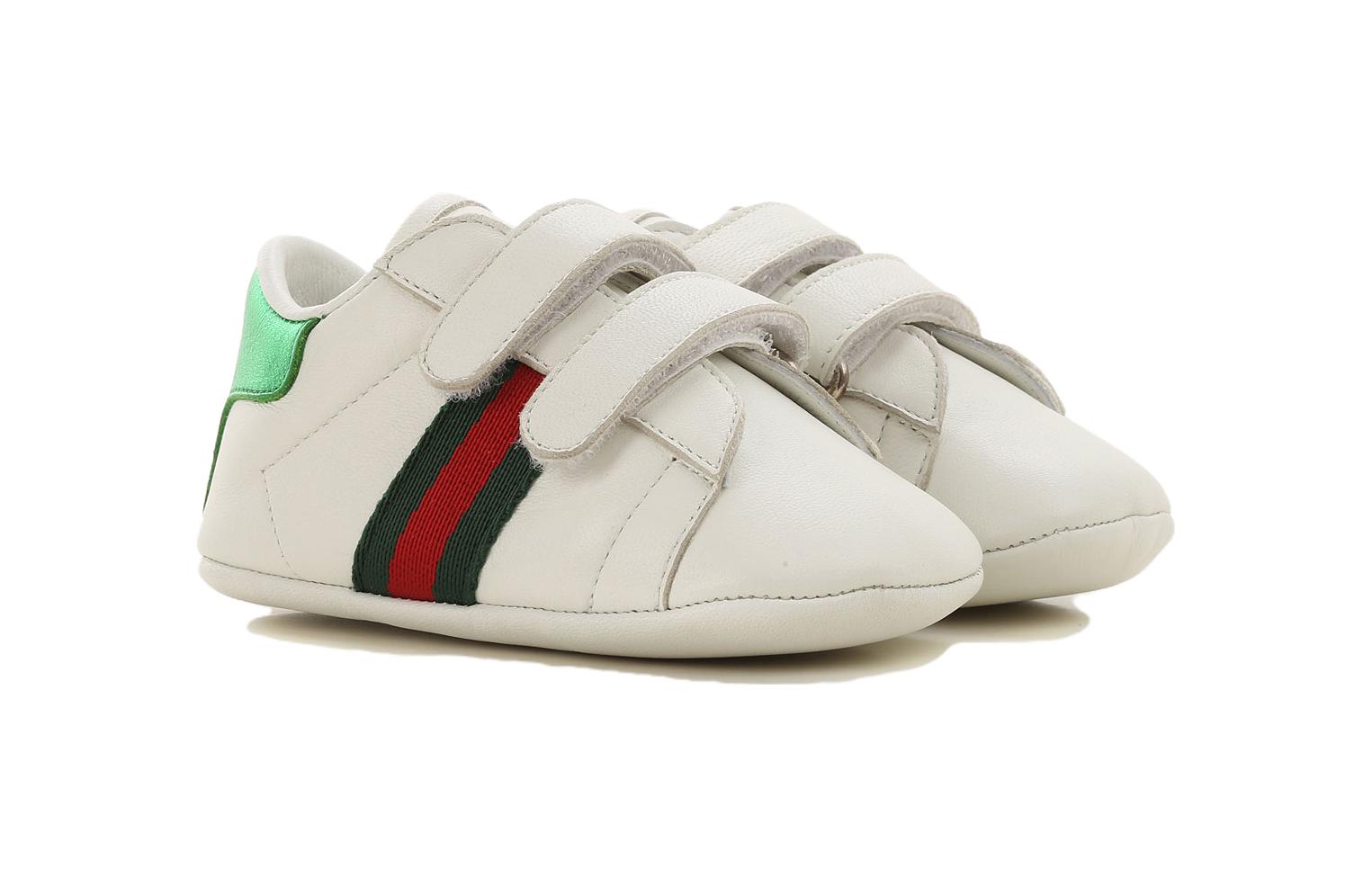 Детские кеды Gucci (белые) — фото 3