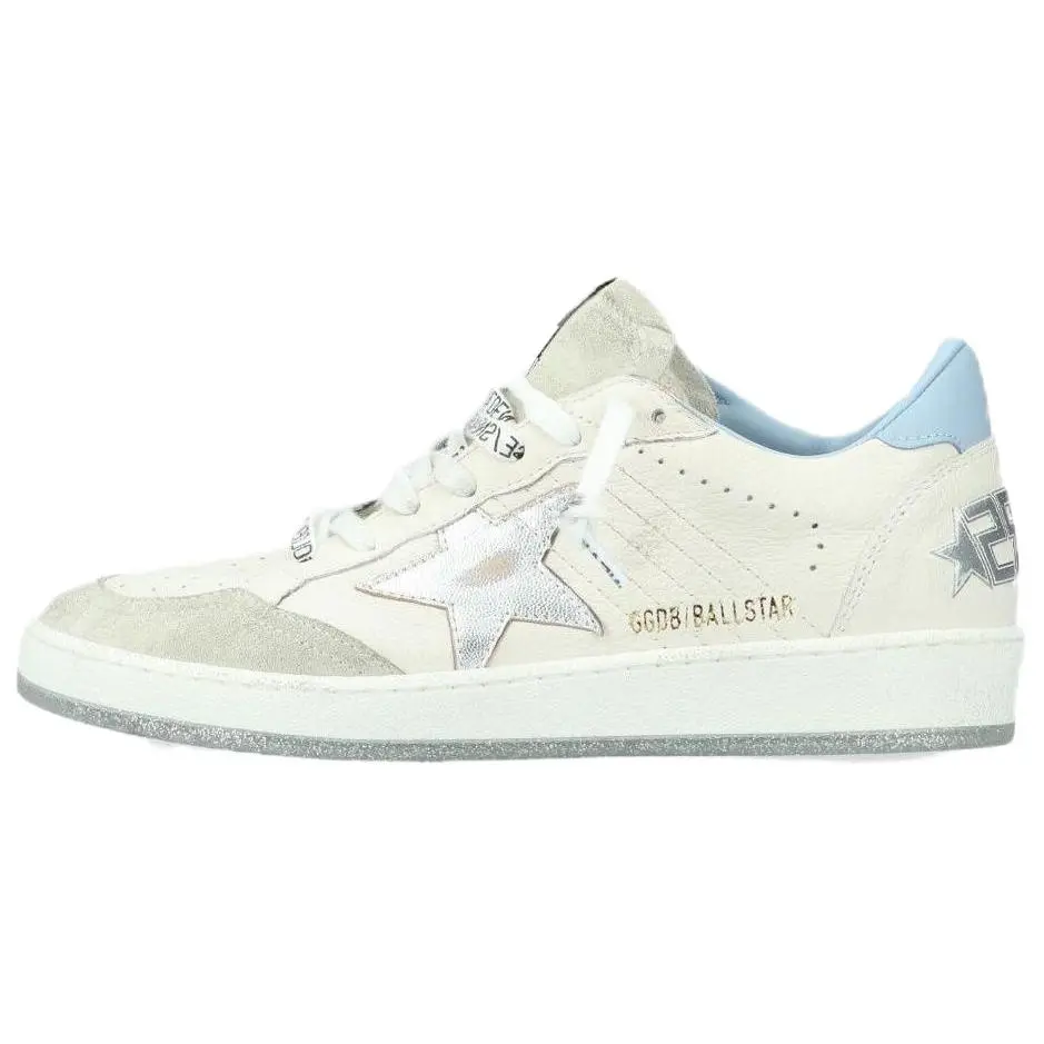 Golden Goose Ball Star White Blue Fog Silver Women's
