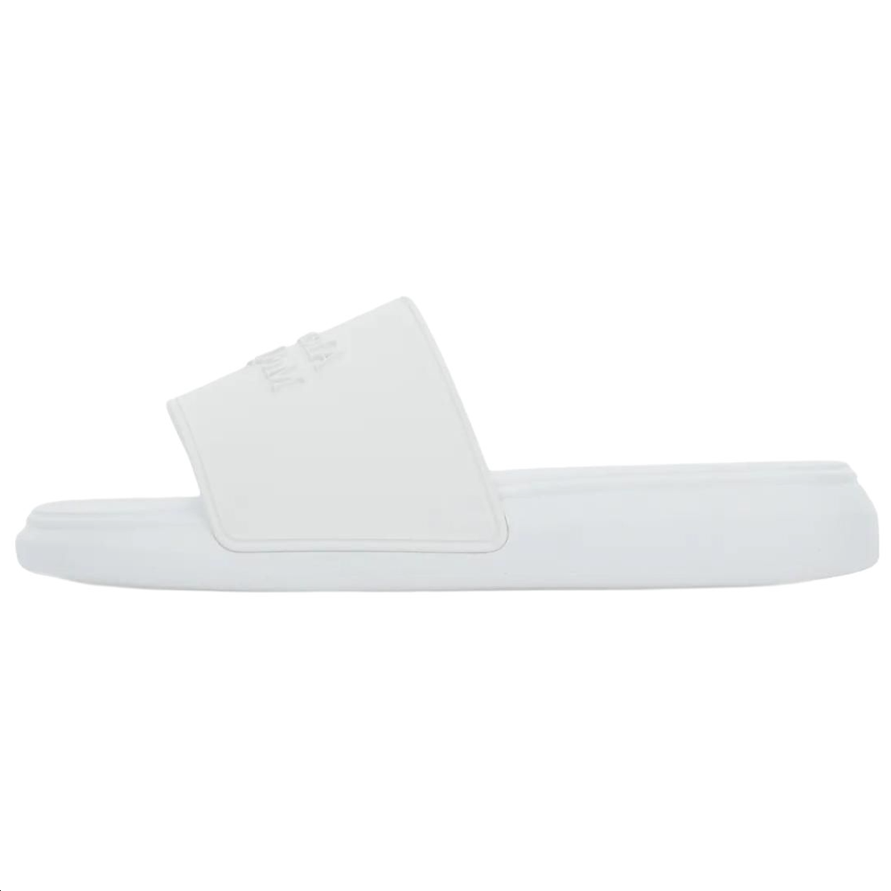 Женские шлепанцы Alexander McQueen Slide (белые)