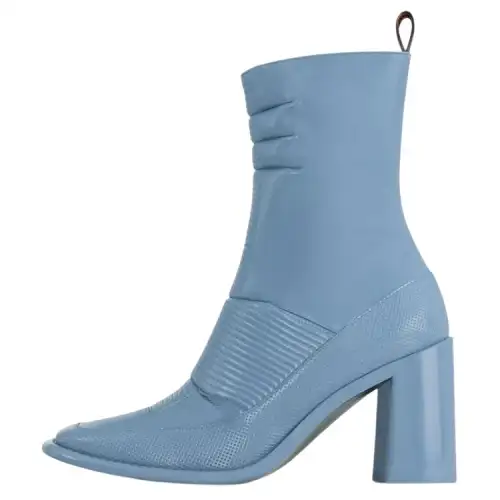 LOUIS VUITTON Berlin Ankle Boots 8cm Women's Blue