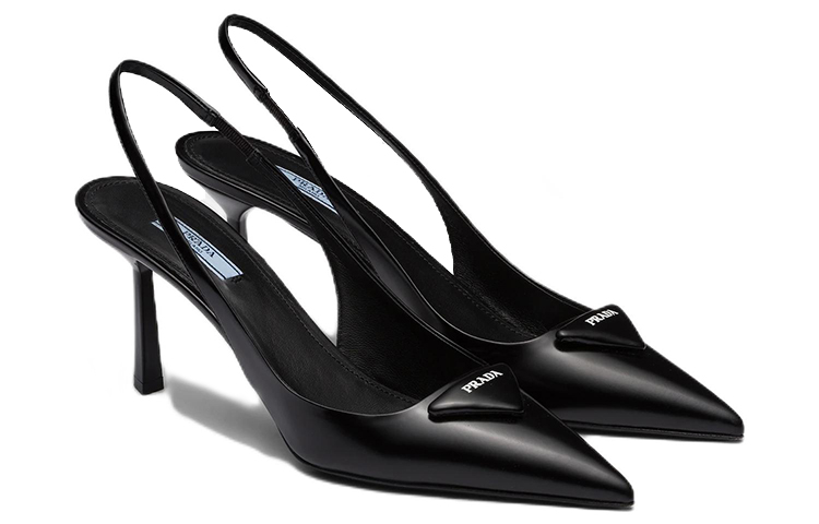 Женские туфли Prada 7.5cm (черные) — фото 3