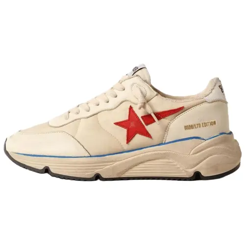 Golden Goose Running Sole Low top Casual Shoes Women's Beige Distressed