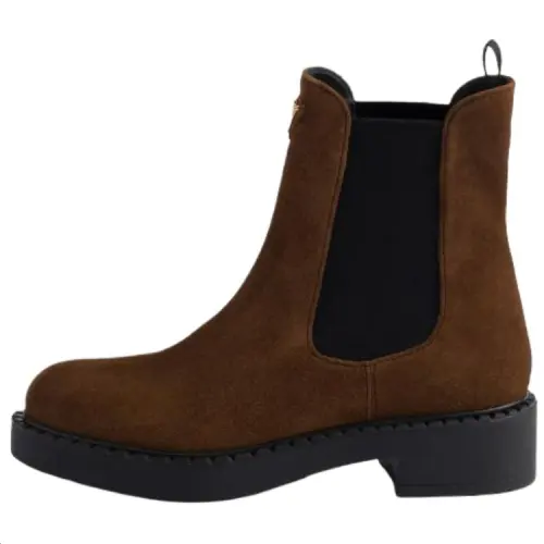 PRADA 16cm Chelsea Boots 5CM Women's Brown