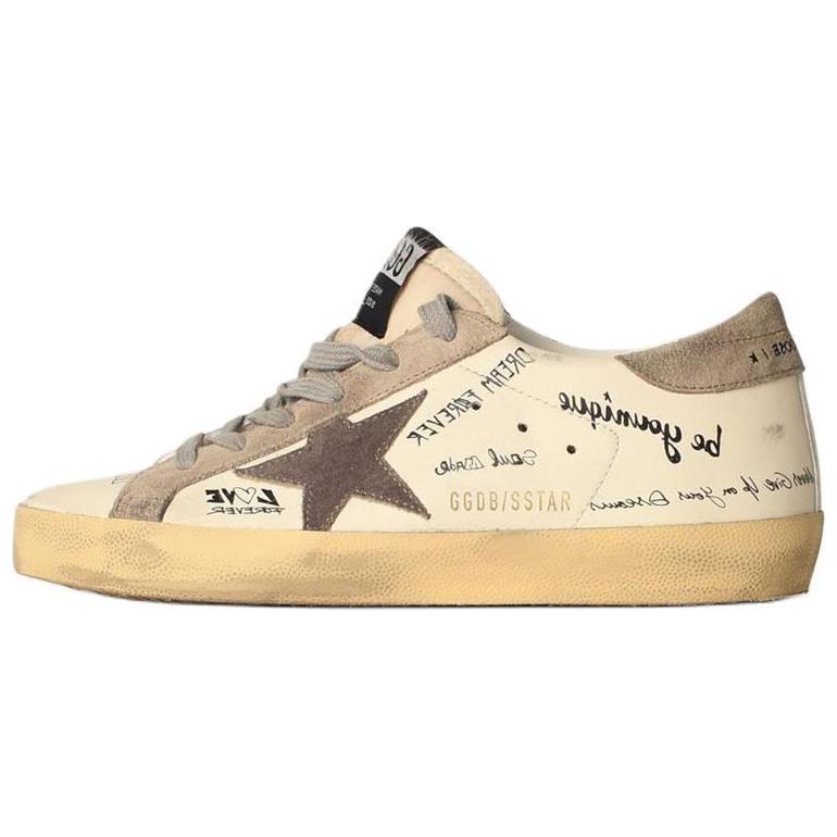 Женские кеды Golden Goose Super-Star (бежевые)