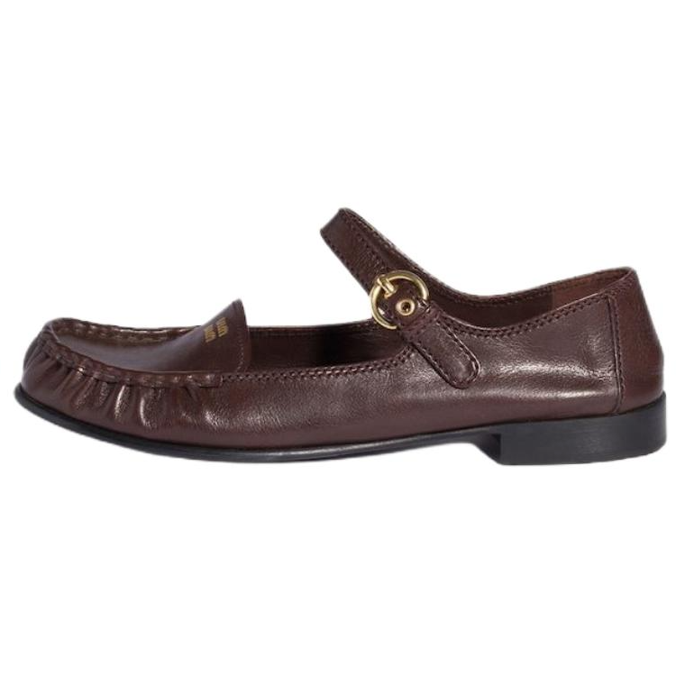 Женские туфли MIU MIU (коричневые)