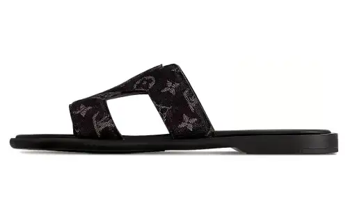 LOUIS VUITTON Oasis Slide Slippers Men's Black