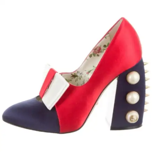 GUCCI Luna High Heels 11cm Women's Red