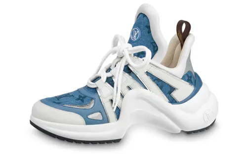 LOUIS VUITTON Archlight Low top Sports Casual Shoes Women's White Blue