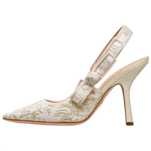 DIOR J'Adior Slim Heel High Heels 10cm Women's White