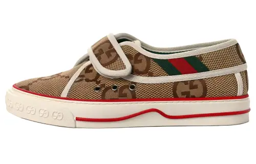 GUCCI Tennis 1977 Low top Stylish Skateboarding Shoes Men's Ebony