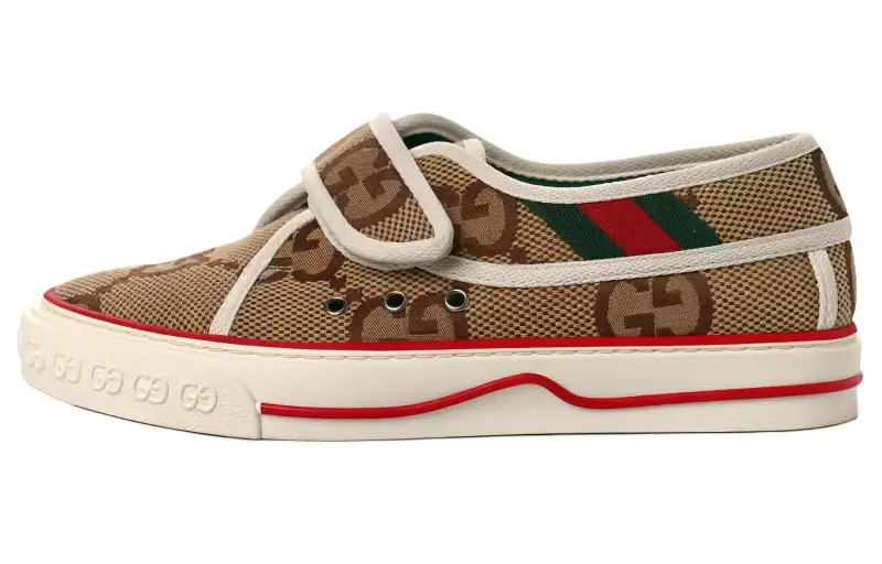 GUCCI Tennis 1977 Low top Stylish Skateboarding Shoes Men's Ebony