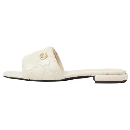 GUCCI Slide Slippers Women's White