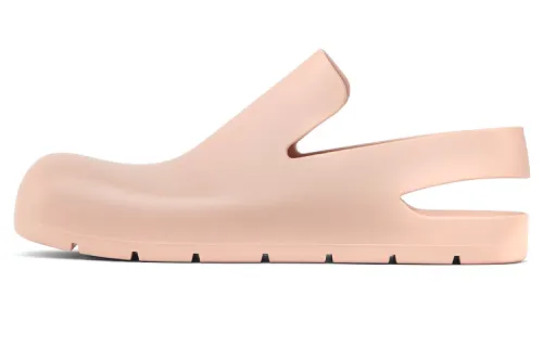 Bottega Veneta Rubber Slingback Puddle Shoe Peach Pink