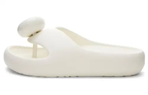 LOEWE Abrasion Resistant Flip Flops Men's White