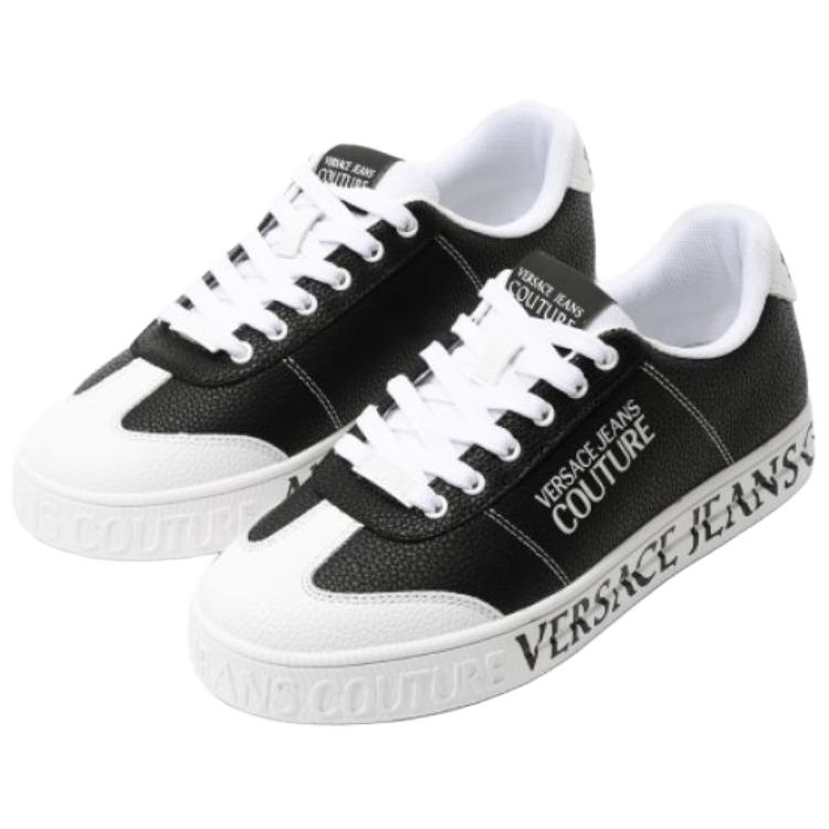 Мужские кеды Versace JEANS COUTURE Fondo Court 88 (черные) — фото 3