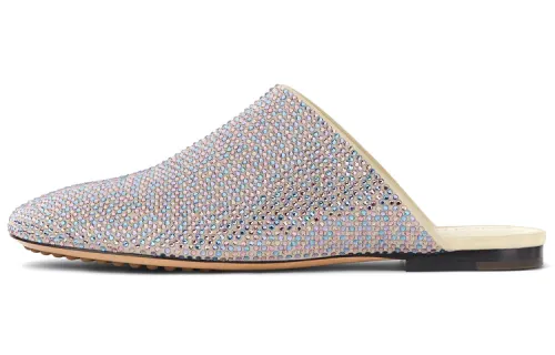 Bottega Veneta Rubber Sole Slide Slippers Women's Blue Pink