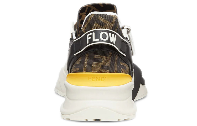 FENDI Flow Low Top Black Brown