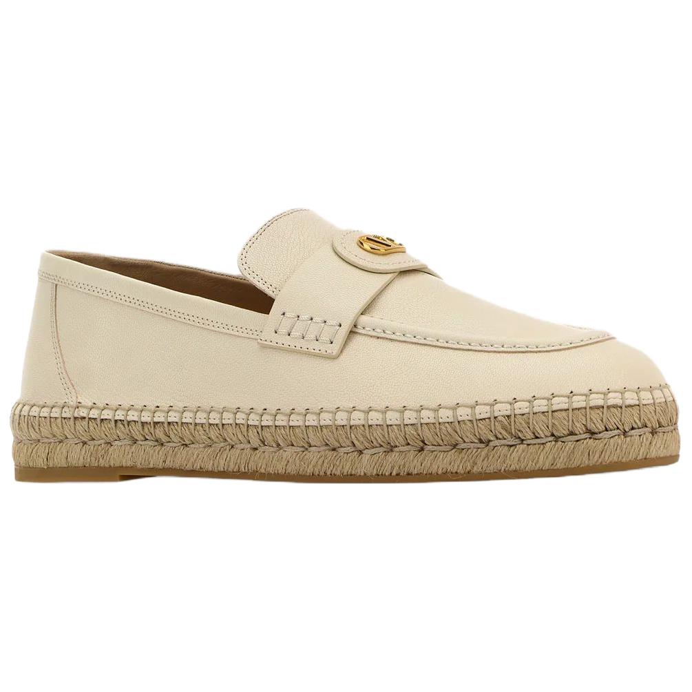 Женские лоферы Valentino Vlogo Ivory (бежевые) — фото 3