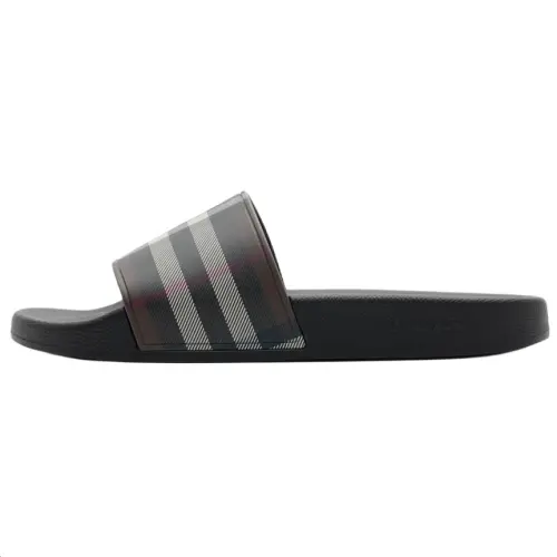Burberry Slide Slippers Women's Mahogany Brown