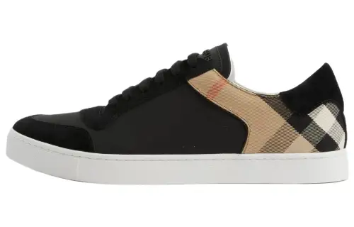 Burberry Comfortable And Trendy Low top Skateboard Shoes Men's Black
