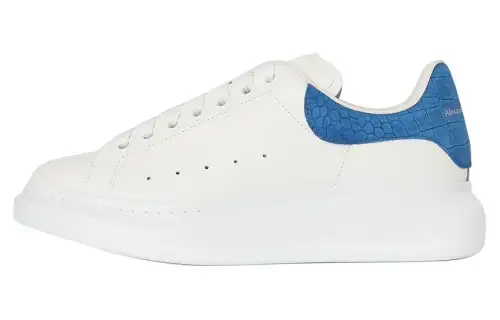 Alexander McQueen Oversized White Blue Croc