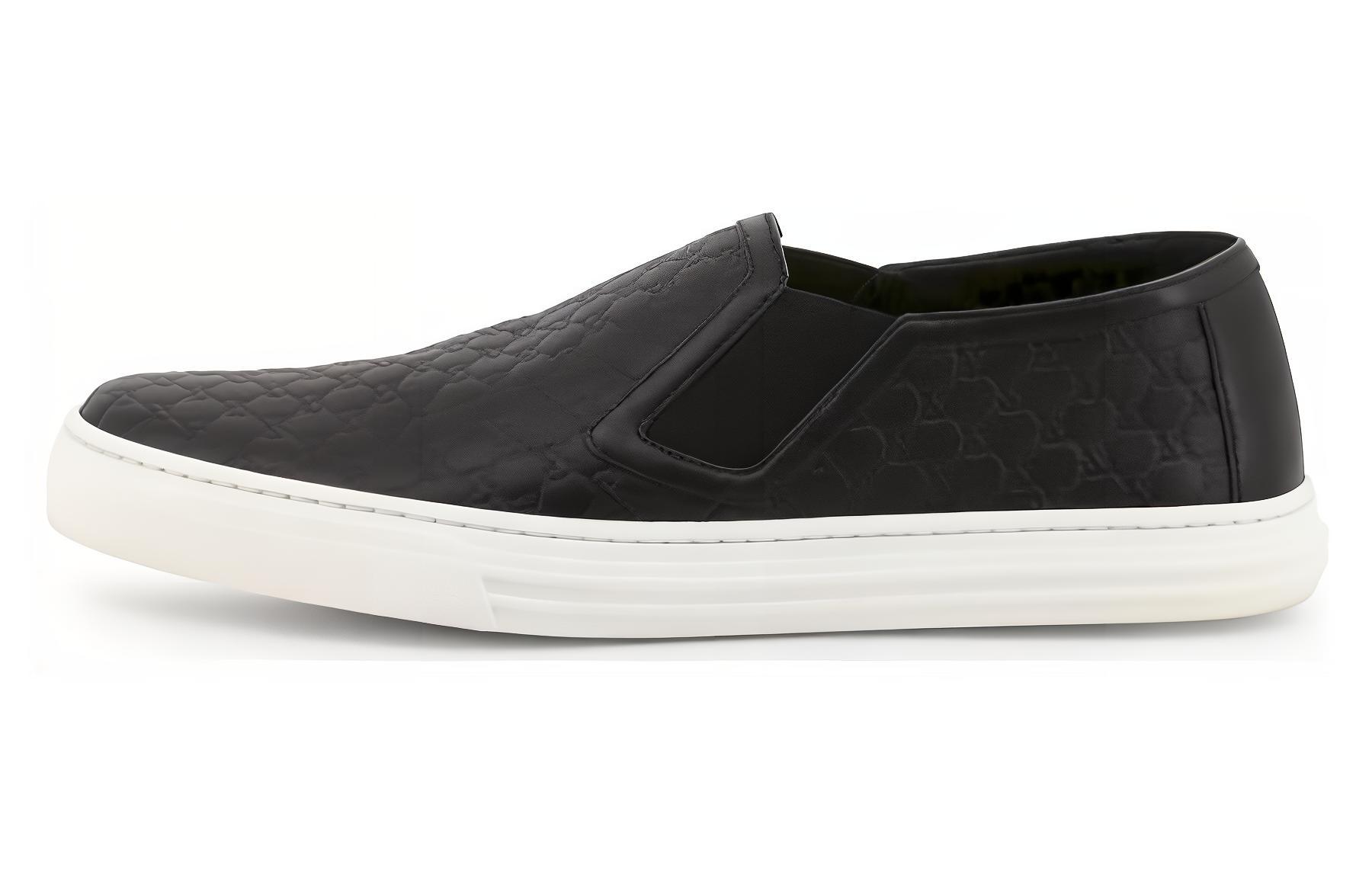 Женские кеды Gucci Slip-On Sneakers (черные)