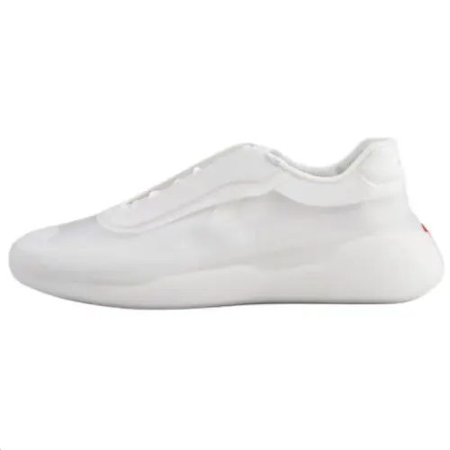 PRADA America's Cup ReNylon Low top Casual Shoes 4cm Men's White
