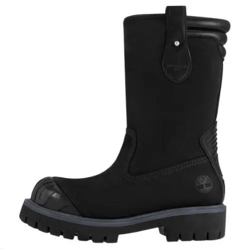 Timberland x LOUIS VUITTON Calfskin Ankle Boots Men's Black