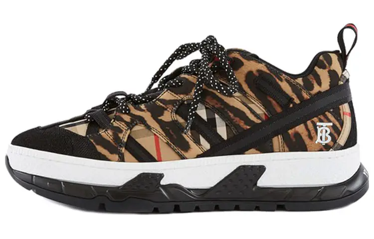 Burberry Union Low top Chunky Sneakers Women's Leopard Print