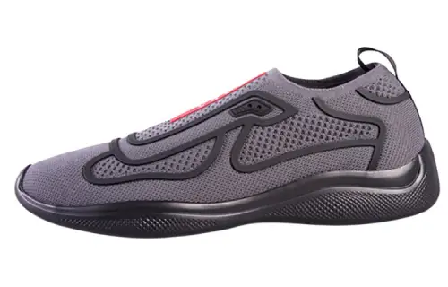 PRADA America's Cup Slip On Black Tech Fabric