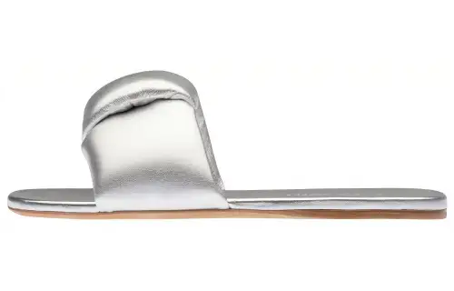 MIU MIU Slide Slippers Women's Silver
