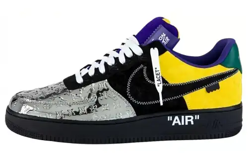 Nike X LOUIS VUITTON Lv Air Force 1 Low 'Silver Black'