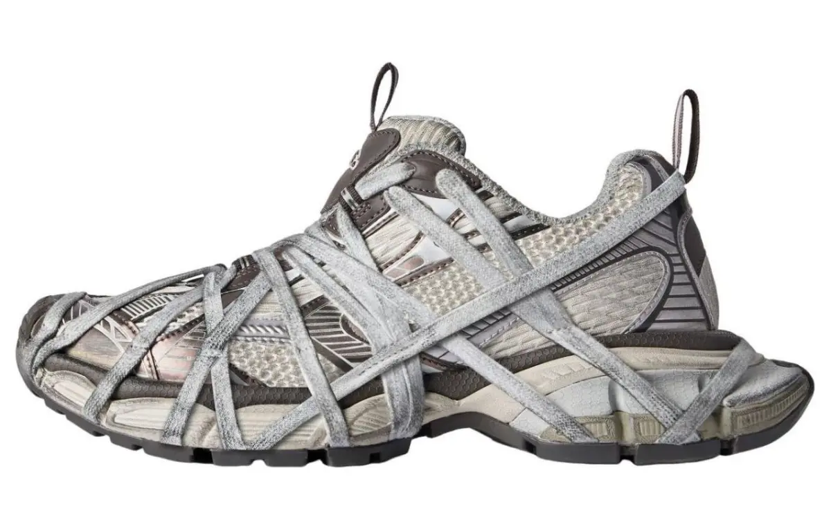 Balenciaga 3XL Low top Chunky Sneakers Men's Brown Gray Beige