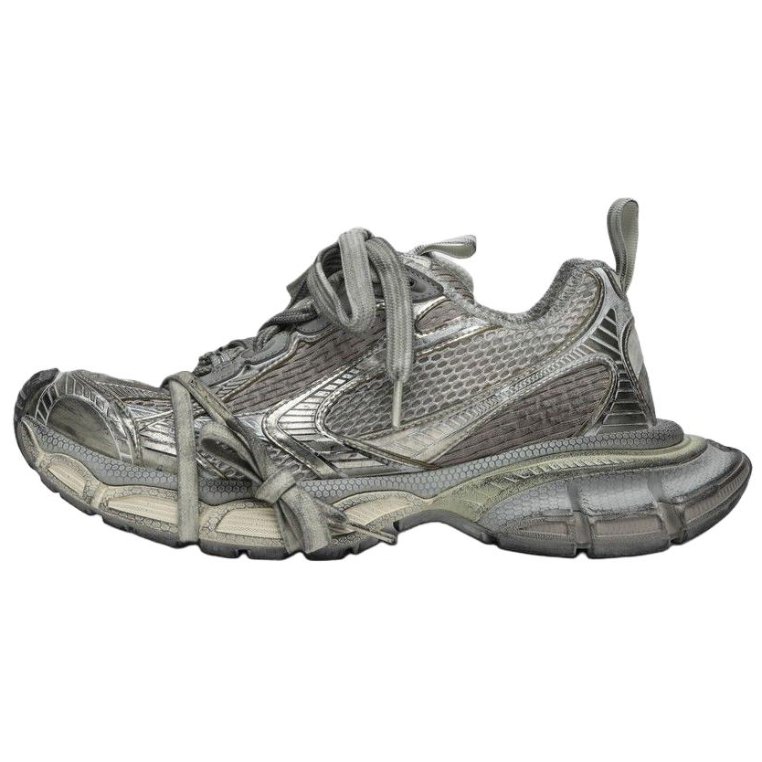 Balenciaga 3XL Low top Chunky Sneakers Women's Silver