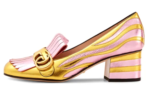 GUCCI High Heels Women's Pink/Gold