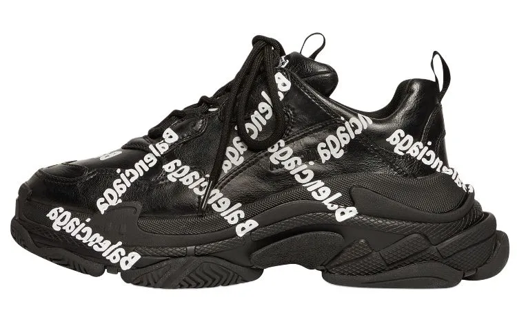 Balenciaga Triple S Logotype Sneakers 'Black'