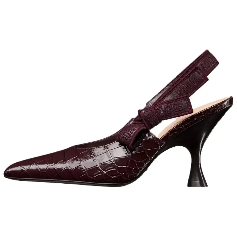 DIOR J'Adior Sheepskin Slim Heel High Heels 9cm Women's Fuchsia