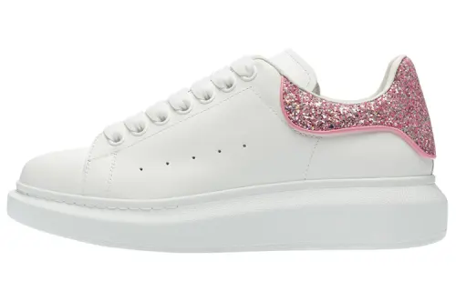Alexander McQueen Oversized Sneaker 'White Pink Glitter' Women's
