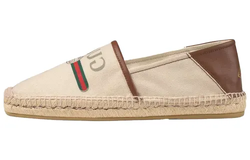Gucci Logo Espadrille 'Brown'