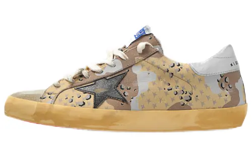 Golden Goose Super Star Textile, Leather Stylish Skateboarding Shoes Men's Camouflage